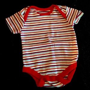 Newborn Striped Onesie & grey pants